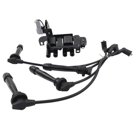 Ignition Coil Pack & Lead Kit Fit For Kia Cerato LD Rio JB For Hyundai Accent Getz TB L4 1.6L G4EC G4ED 2001-2011 ICKIT-HY001 - Machter