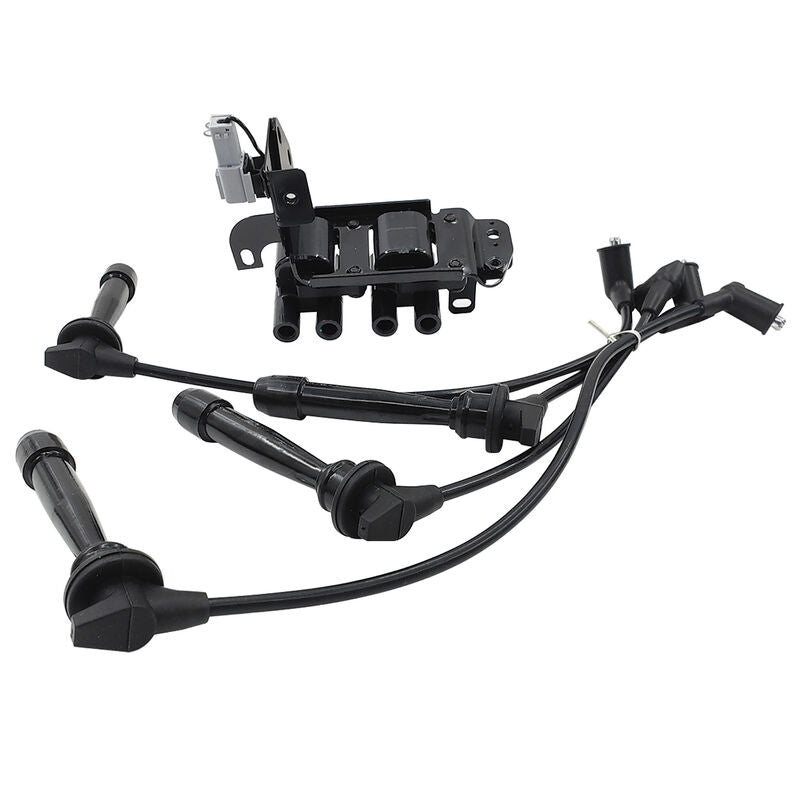 Ignition Coil Pack & Lead Kit Fit For Kia Cerato LD Rio JB For Hyundai Accent Getz TB L4 1.6L G4EC G4ED 2001-2011 ICKIT-HY001 - Machter