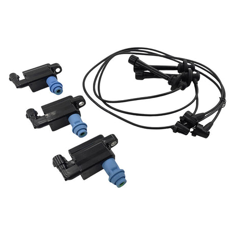Ignition Coil & Ignition Lead Kit Fit For Lexus GS300 JZS160 IS300 JCE10 3.0L 2JZ-GE 6Cyl 24V 1997-2005 ICKIT-LX001 - Machter