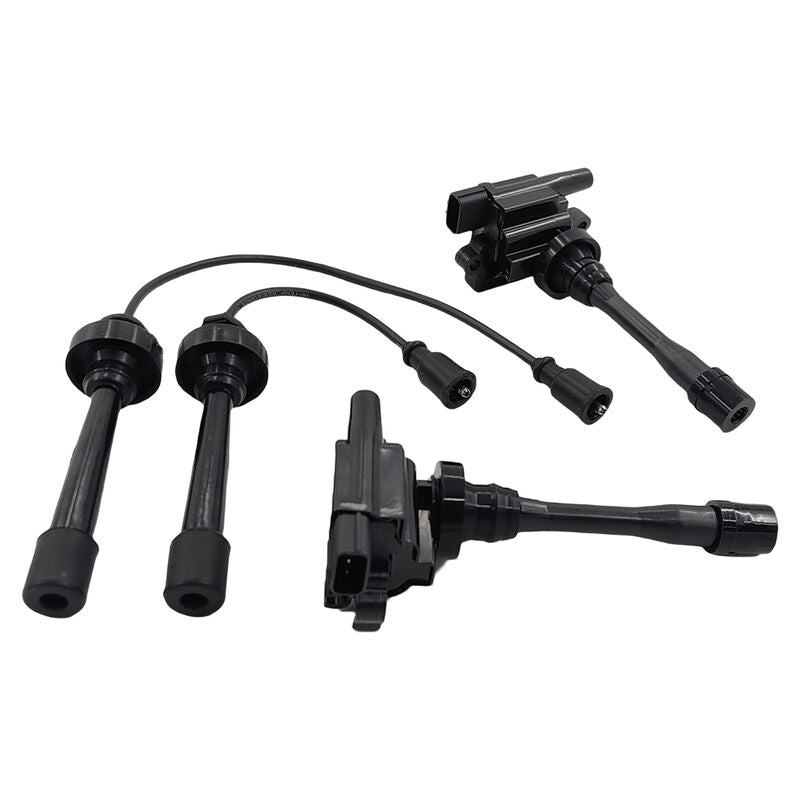 Ignition Coils Spark Plug Leads Service Kit Fit For Mitsubishi Lancer CE CG CH Outlander ZE 4 Cylinder 16V ICKIT-MB001 - Machter