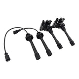 Ignition Coils Spark Plug Leads Service Kit Fit For Mitsubishi Lancer CE CG CH Outlander ZE 4 Cylinder 16V ICKIT-MB001 - Machter