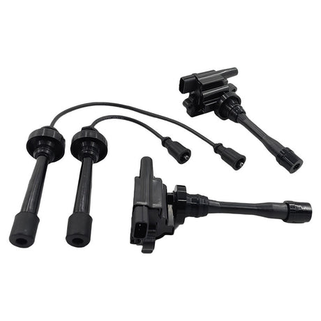 Ignition Coils Spark Plug Leads Service Kit Fit For Mitsubishi Lancer CE CG CH Outlander ZE 4 Cylinder 16V ICKIT-MB001 - Machter