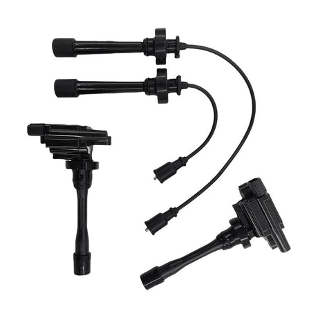 Ignition Coils Spark Plug Leads Service Kit Fit For Mitsubishi Lancer CE CG CH Outlander ZE 4 Cylinder 16V ICKIT-MB001 - Machter
