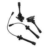 Ignition Coils Spark Plug Leads Service Kit Fit For Mitsubishi Lancer CE CG CH Outlander ZE 4 Cylinder 16V ICKIT-MB001 - Machter