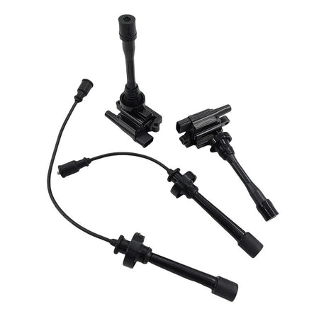 Ignition Coils Spark Plug Leads Service Kit Fit For Mitsubishi Lancer CE CG CH Outlander ZE 4 Cylinder 16V ICKIT-MB001 - Machter