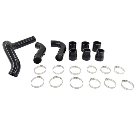 Intercooler Piping Kit With Joints & Clamps Black Fit For Nissan Navara D40 Turbo 2.5L YD25DDTI Engine 2005-2014 ICP-NS001-BLK - Machter