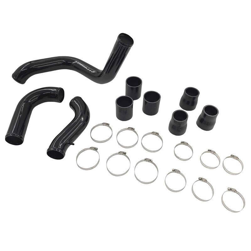 Intercooler Piping Kit With Joints & Clamps Black Fit For Nissan Navara D40 Turbo 2.5L YD25DDTI Engine 2005-2014 ICP-NS001-BLK - Machter