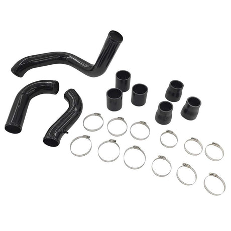 Intercooler Piping Kit With Joints & Clamps Black Fit For Nissan Navara D40 Turbo 2.5L YD25DDTI Engine 2005-2014 ICP-NS001-BLK - Machter