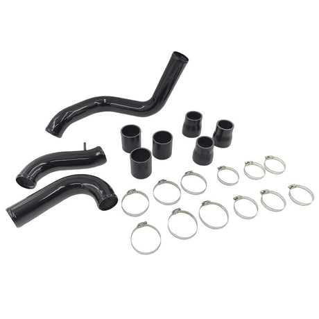 Intercooler Piping Kit With Joints & Clamps Black Fit For Nissan Navara D40 Turbo 2.5L YD25DDTI Engine 2005-2014 ICP-NS001-BLK - Machter