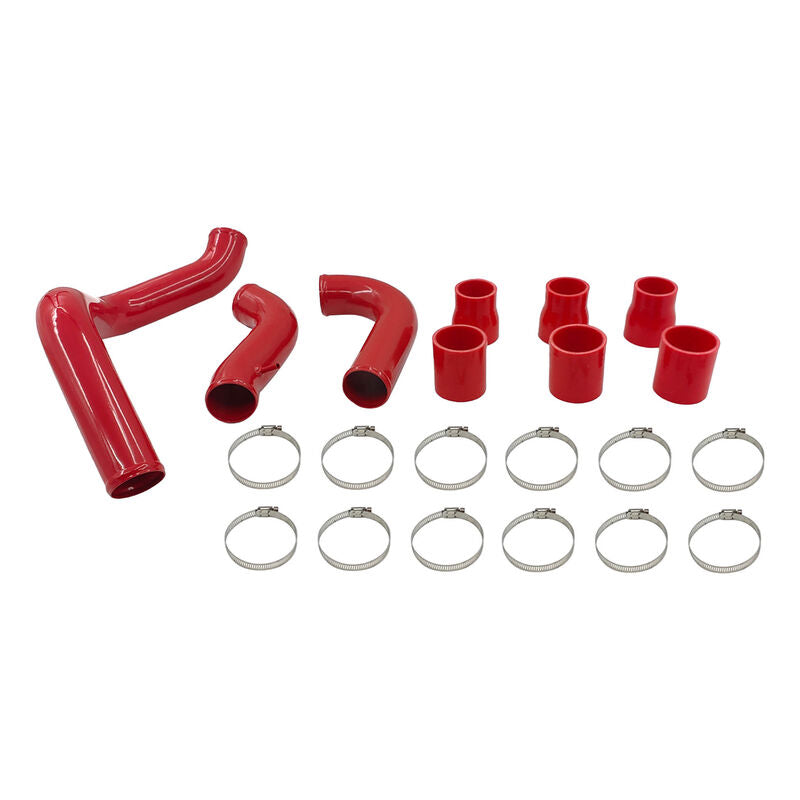 Intercooler Piping Kit With Joints & Clamps Red Fit For Nissan Navara D40 Turbo 2.5L YD25DDTI Engine 2005-2014 ICP-NS001-RED - Machter