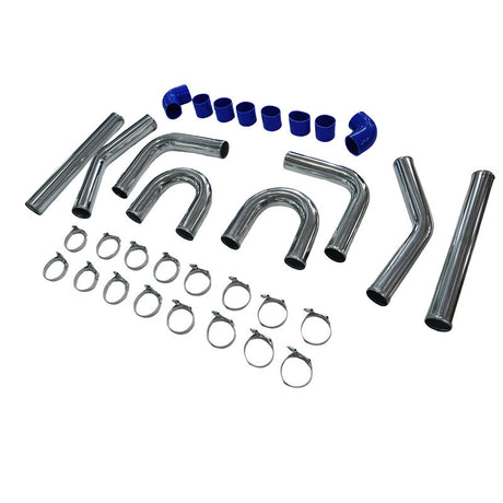 3Inch 76mm 3" Universal Turbo Intercooler Piping Pipe Kit Aluminum Fit For All Turbo Projects - Machter