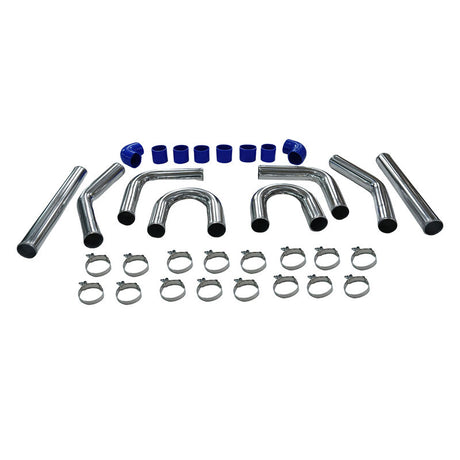 3Inch 76mm 3" Universal Turbo Intercooler Piping Pipe Kit Aluminum Fit For All Turbo Projects - Machter