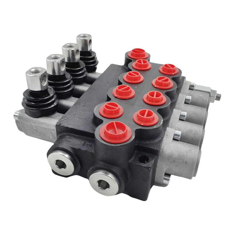 4 Spool P40 Hydraulic Directional Control Valve Fit For Tractor Loader Wood Chipper Excavator Forklift ICV-P40 - Machter