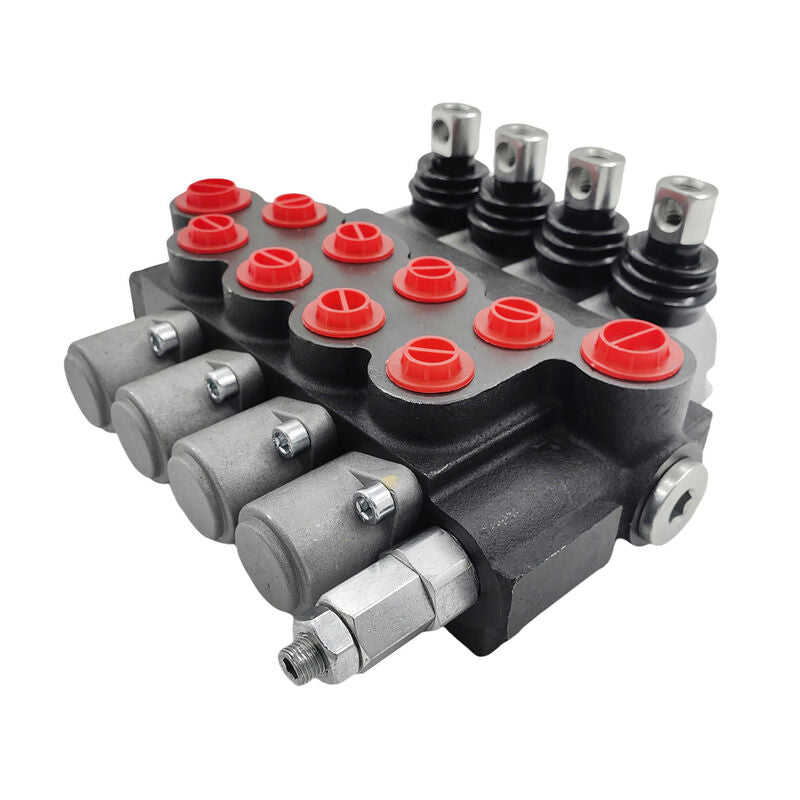 4 Spool P40 Hydraulic Directional Control Valve Fit For Tractor Loader Wood Chipper Excavator Forklift ICV-P40 - Machter