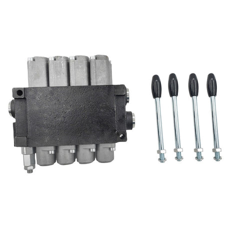 4 Spool P40 Hydraulic Directional Control Valve Fit For Tractor Loader Wood Chipper Excavator Forklift - Machter