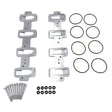 Aluminium Intake Manifold Adapter Plate Kit for LS Cathedral Port Cylinder Head IMAB-LS001 - Machter