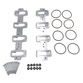 Aluminium Intake Manifold Adapter Plate Kit for LS Cathedral Port Cylinder Head IMAB-LS001 - Machter