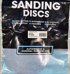 Sanding Discs P400 15 Hole Velcro Fine Finish 150mm 5 Pieces - Concept Paint