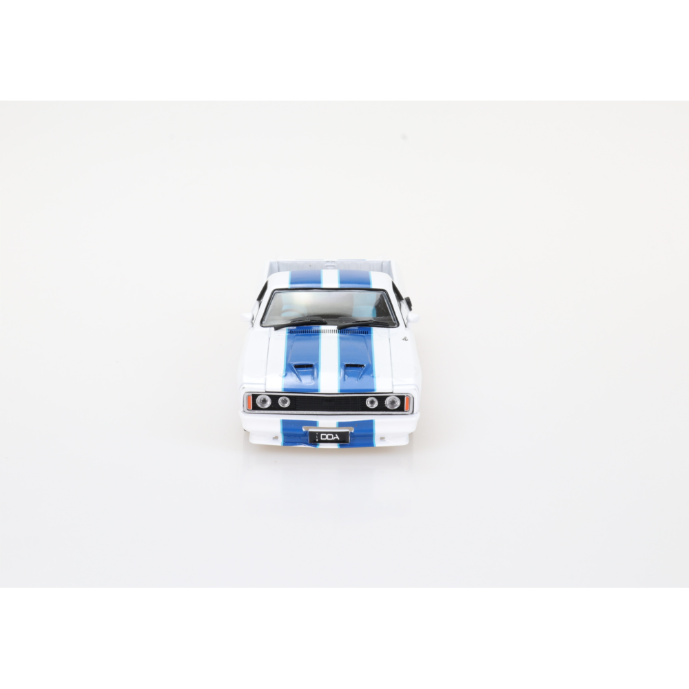 Ford Falcon XC Cobra Ute White with Blue Stripes Diecast Model Car 1:32 Scale (Approx. 14–15cm) Collectible | Universal Auto Spares
