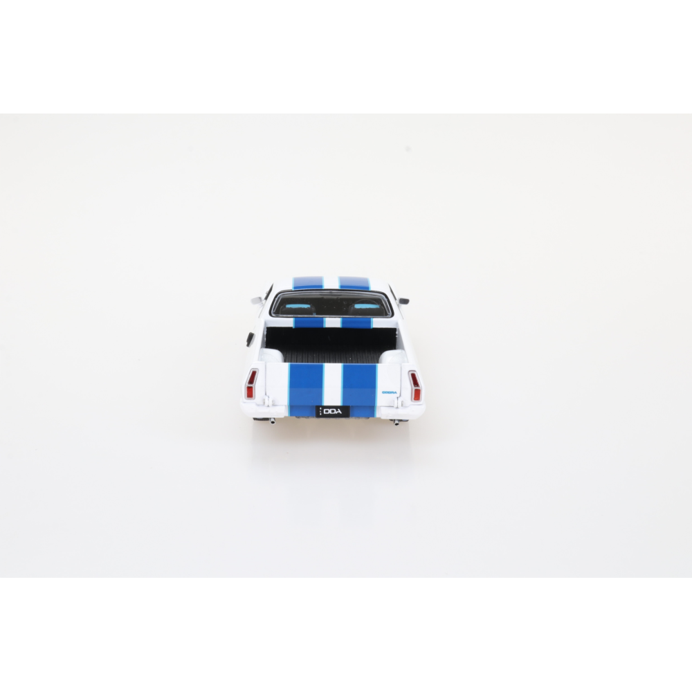 Ford Falcon XC Cobra Ute White with Blue Stripes Diecast Model Car 1:32 Scale (Approx. 14–15cm) Collectible | Universal Auto Spares