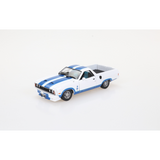 Ford Falcon XC Cobra Ute White with Blue Stripes Diecast Model Car 1:32 Scale (Approx. 14–15cm) Collectible | Universal Auto Spares