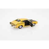 Chrysler Valiant Charger E38 Yellow Diecast Model Car 1:24 Scale (Approx. 18–20cm) Collectible | Universal Auto Spares