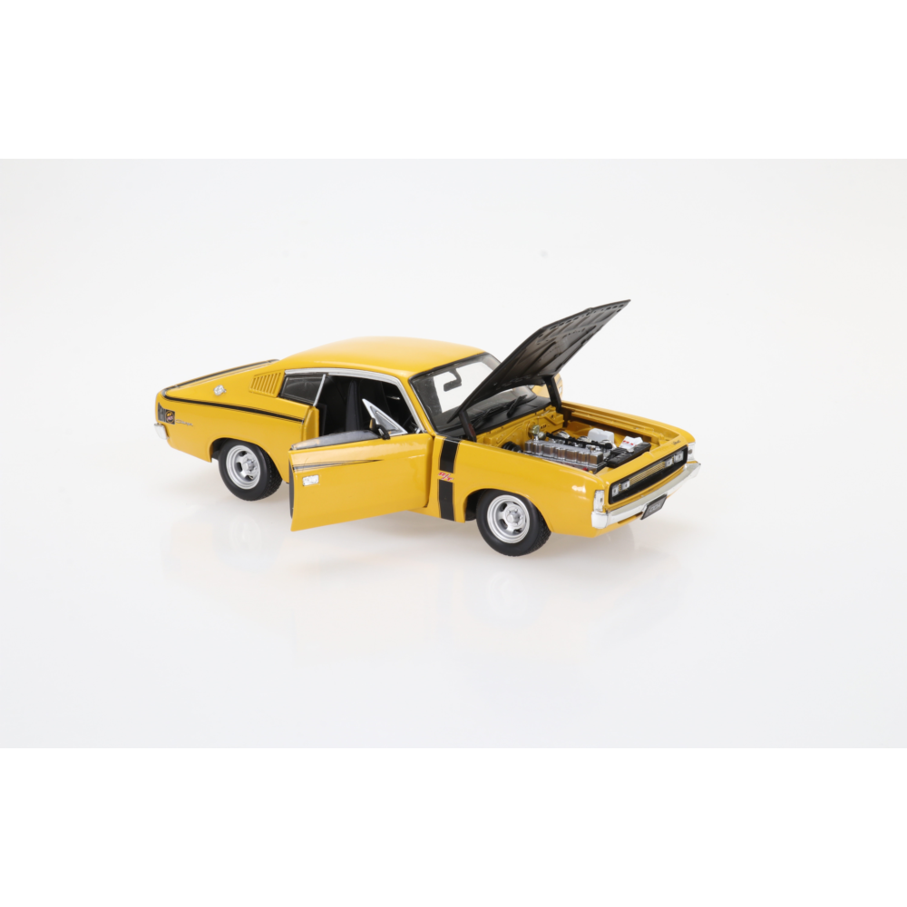 Chrysler Valiant Charger E38 Yellow Diecast Model Car 1:24 Scale (Approx. 18–20cm) Collectible | Universal Auto Spares