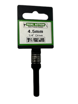 4.5mm 1/4" Drive Socket 6-Point Deep - Dual Action