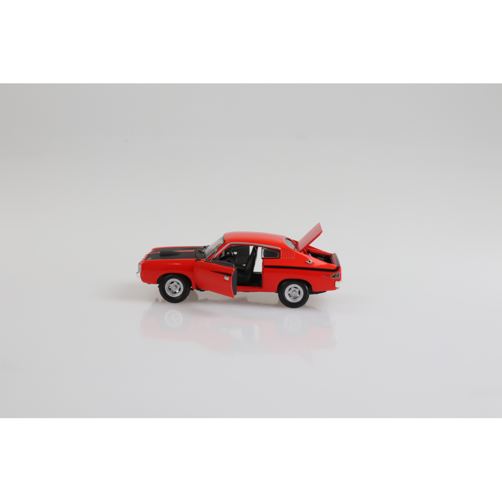 Chrysler Valiant Charger E38 Hot Red Street Fully Detailed Opening Front Doors Bonnet & Boot Diecast Model Car 1:32 Scale (Approx. 14–15cm) Collectible | Universal Auto Spares