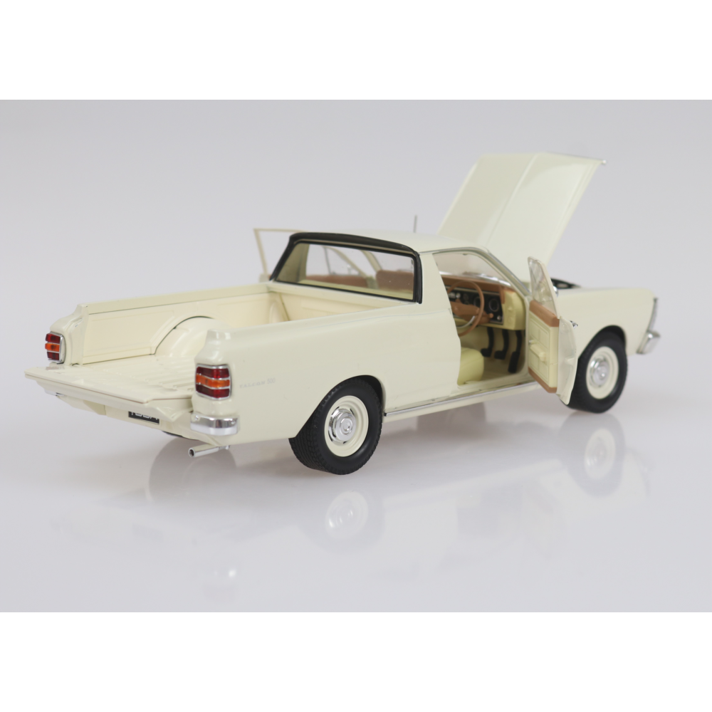 1969 Ford XW Falcon Ute 6 Cylinder White Diecast Model Car 1:24 Scale (Approx. 18–20cm) Collectible | Universal Auto Spares
