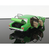 1969 Ford XW GS Falcon Green Burnout Car Diecast Model Car 1:24 Scale (Approx. 18–20cm) Collectible | Universal Auto Spares