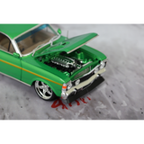 1969 Ford XW GS Falcon Green Burnout Car Diecast Model Car 1:24 Scale (Approx. 18–20cm) Collectible | Universal Auto Spares
