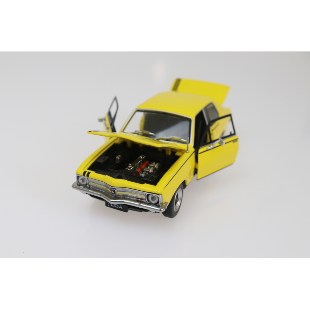 Holden Torana LC GTR Yellow Diecast Model Car 1:32 Scale (Approx. 14–15cm) Collectible