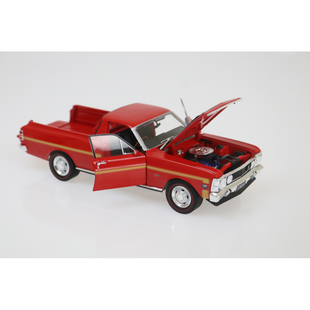 1970 Ford XW Falcon GTHO Ute 351 T-Bar Auto Red Diecast Model Car 1:24 Scale (Approx. 18–20cm) Collectible | Universal Auto Spares