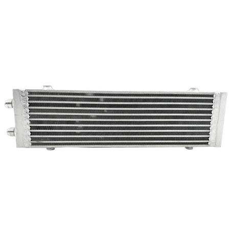 Oil Cooler Universal Dual Pass Bar & Plate 18.5 x 5.5 x 1.58 Core Large Silver 01EGB052ASL INTERC-001-SIL - Machter