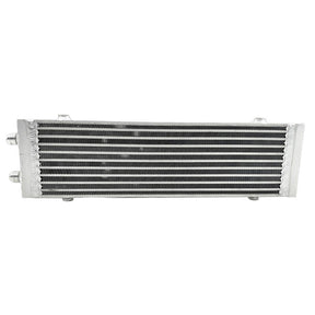 Oil Cooler Universal Dual Pass Bar & Plate 18.5 x 5.5 x 1.58 Core Large Silver 01EGB052ASL INTERC-001-SIL - Machter