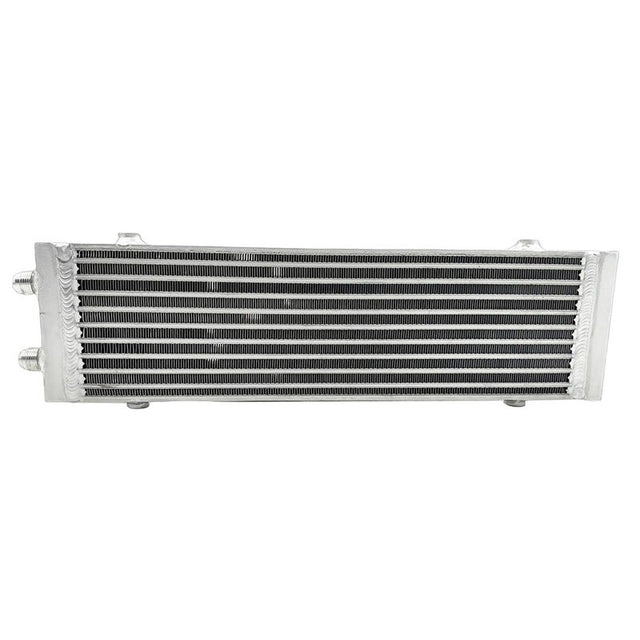 Oil Cooler Universal Dual Pass Bar & Plate 18.5 x 5.5 x 1.58 Core Large Silver 01EGB052ASL INTERC-001-SIL - Machter