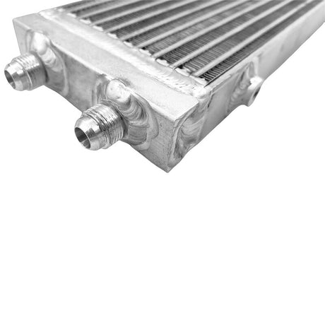 Oil Cooler Universal Dual Pass Bar & Plate 18.5 x 5.5 x 1.58 Core Large Silver 01EGB052ASL INTERC-001-SIL - Machter