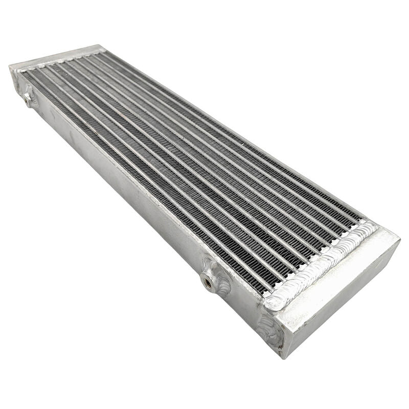 Oil Cooler Universal Dual Pass Bar & Plate 18.5 x 5.5 x 1.58 Core Large Silver 01EGB052ASL INTERC-001-SIL - Machter