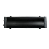 Universal Dual Pass Bar & Plate Oil Cooler 18.5"x5.5"x1.58" Core Black Large 01EGB052ASL INTERC-001 - Machter