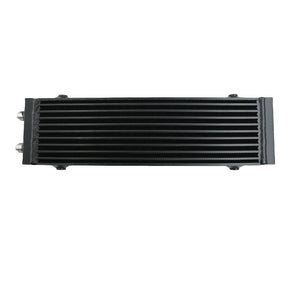 Universal Dual Pass Bar & Plate Oil Cooler 18.5"x5.5"x1.58" Core Black Large 01EGB052ASL INTERC-001 - Machter