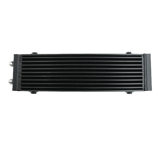 Universal Dual Pass Bar & Plate Oil Cooler 18.5"x5.5"x1.58" Core Black Large 01EGB052ASL INTERC-001 - Machter
