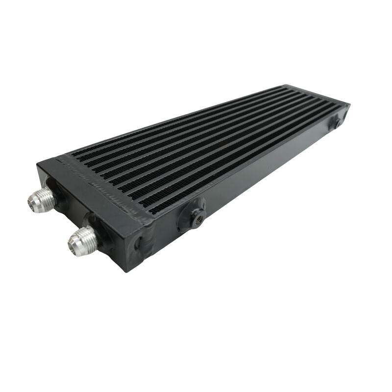 Universal Dual Pass Bar & Plate Oil Cooler 18.5"x5.5"x1.58" Core Black Large 01EGB052ASL INTERC-001 - Machter