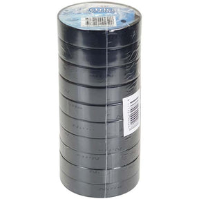 PVC Electrical Tape 18mm x 20m Black 10 Rolls - NITTO