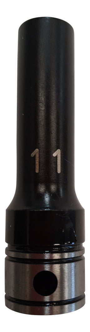 Dual Action 11mm 1/2 DR 6PT Thin Wall Deep Socket - Action Industrial