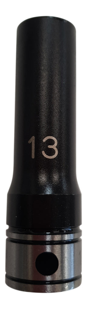 Dual Action 13mm 1/2 DR 6PT Thin Wall Deep Socket - Action Industrial