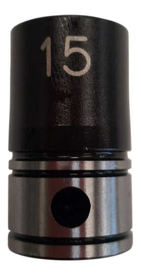 Dual Action 15mm 1/2" Drive Thin Wall Impact Socket - Action Industrial