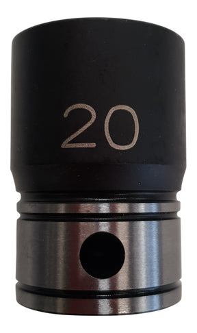 Dual Action 20mm 1/2" Drive Thin Wall Impact Socket - Action Industrial