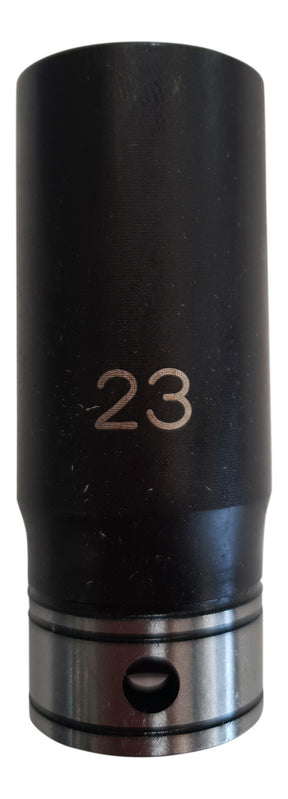 Dual Action 23mm 1/2 DR 6PT Thin Wall Deep Socket - Action Industrial