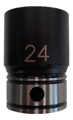 Dual Action 24mm 1/2" Drive Thin Wall Impact Socket - Action Industrial
